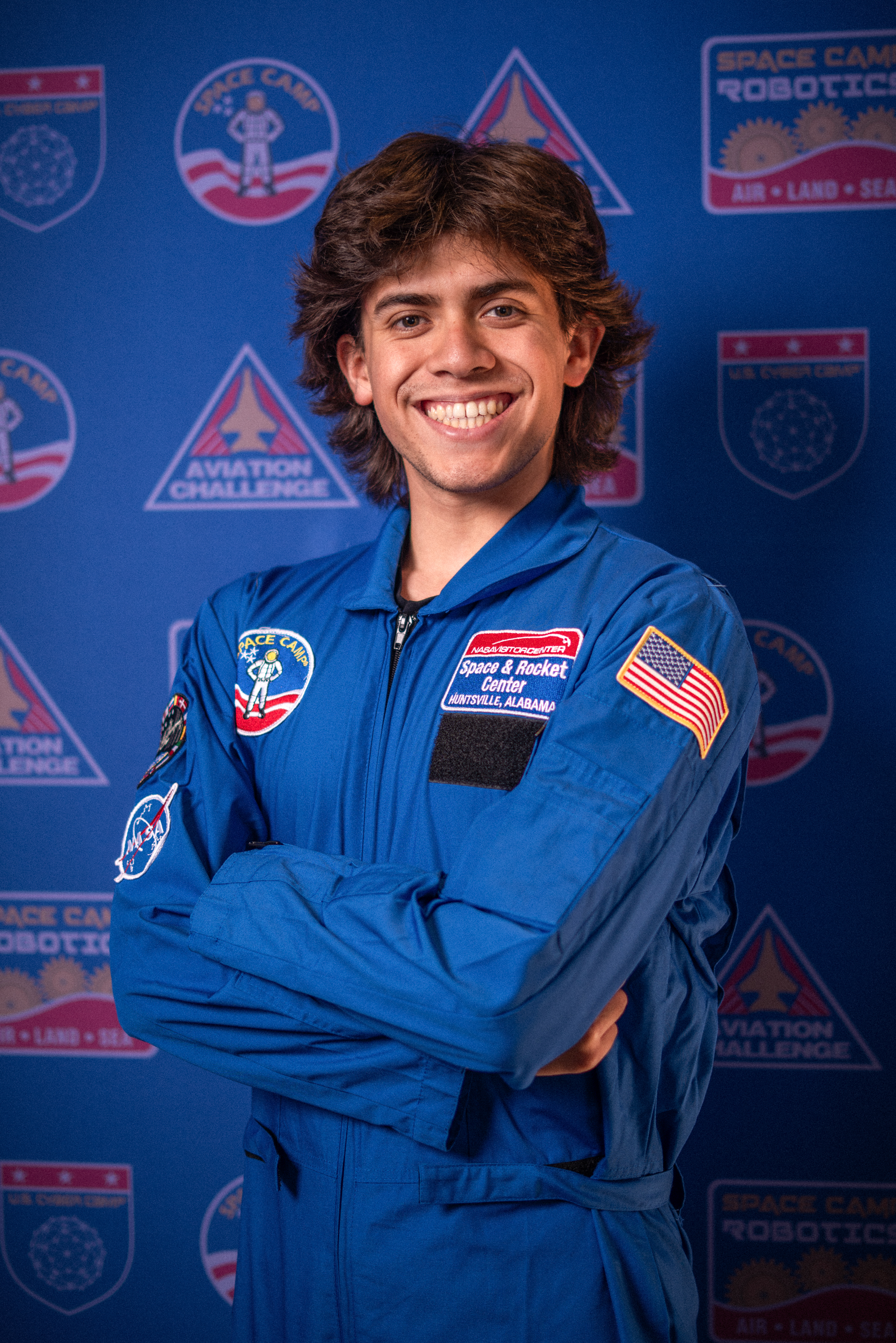Gabriel Durazo in a flight suit